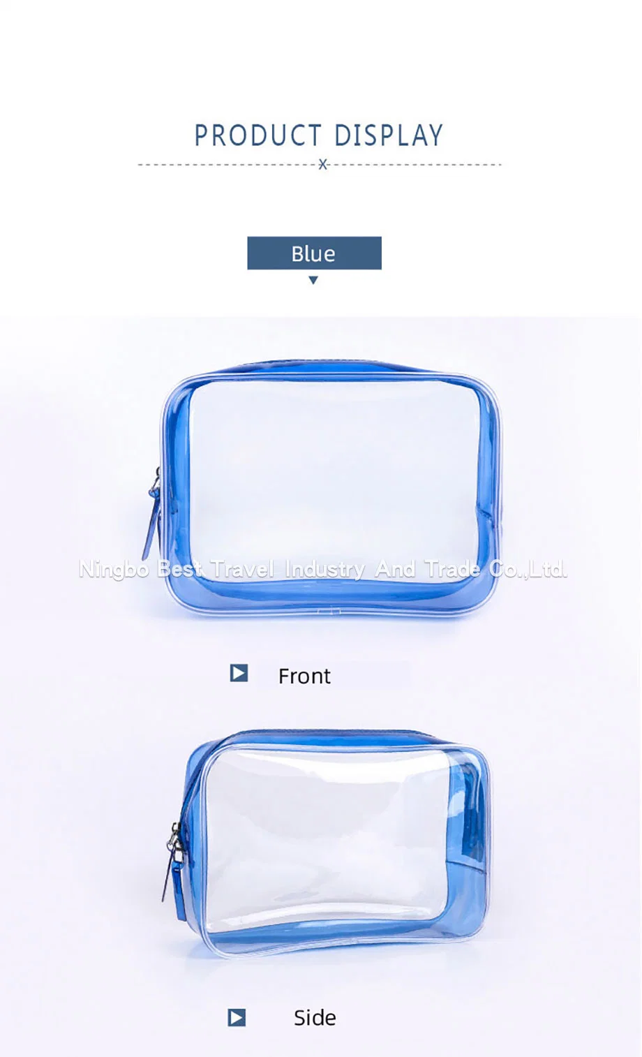 PVC Transparent 4-Piece Set Travel Waterproof Washing Makeup Toiletry Cosmetic Bag