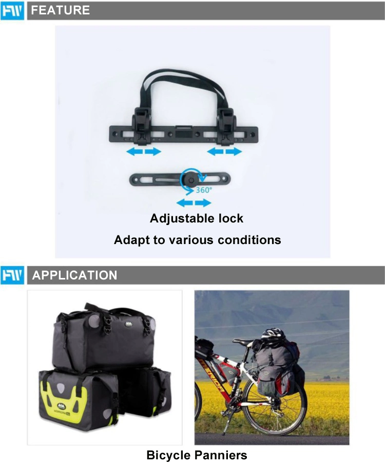 Factory Wholesale Bicycle Accessories Side Bag Quick Release Bag Adjustable Pannier Bag Buckle Fixed Buckle