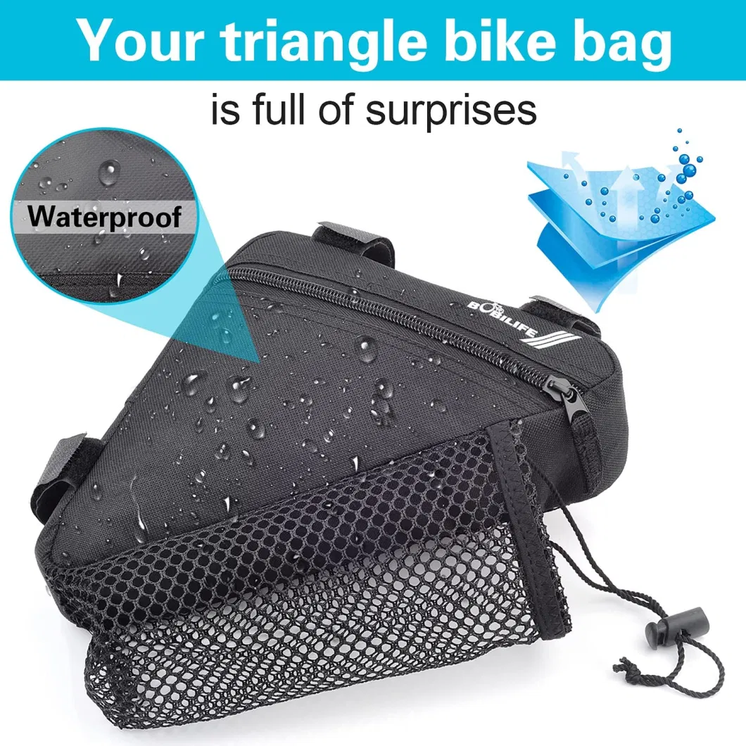 Bicycle Cycling Storage Triangle Frame Bag Top Tube Front Pouch Saddle Bag
