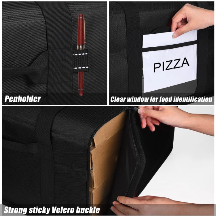 Big Waterproof Thermal Motorcycle Bike Foldable Insulate Cooler Bag Heated Food Delivery Bag