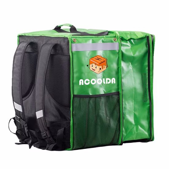 ODM Custom Cooler Bag Foldable Waterproof Thermo Bags for Food Delivery Bike Food Delivery Bag