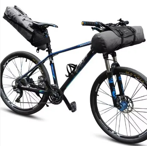 Dual Pockets Waterproof Bike Front Frame Bag for Cycling